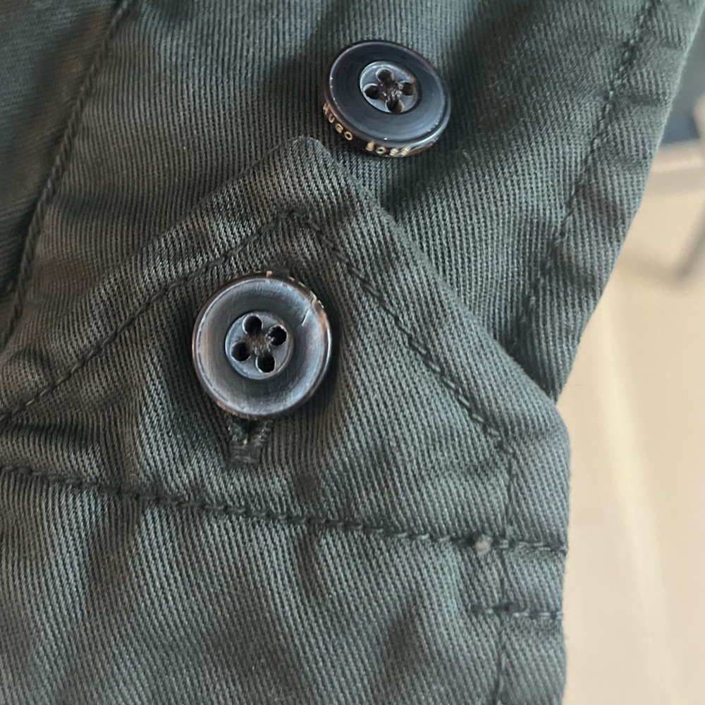 Hugo Boss Men's Military Green Combat Shirt (Large) - Picture 11 of 16